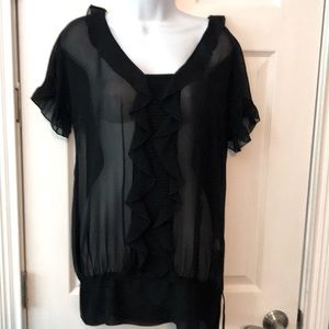 NWT Kenzie ladies black blouse